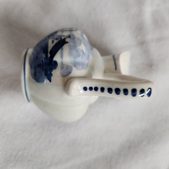 Delft Blue Miniature Pitcher Hand Painted Holland Windmill Ceramic Vintage - Picture 3 of 7